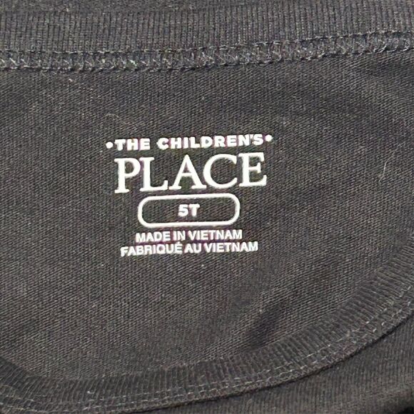 Children's Place Graphic Tee "Happy Kwanzaa" Long Sleeve Shirt Black Unisex 5T - Picture 8 of 11